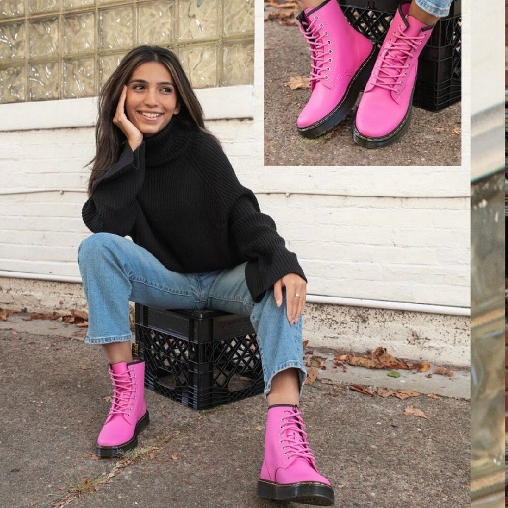WOMEN'S DR. MARTENS ZAVALA COMBAT BOOTS